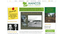 Desktop Screenshot of mancoslibrary.org