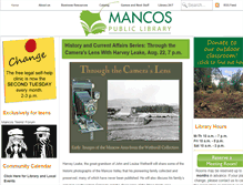 Tablet Screenshot of mancoslibrary.org